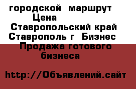 городской  маршрут  › Цена ­ 300 000 - Ставропольский край, Ставрополь г. Бизнес » Продажа готового бизнеса   